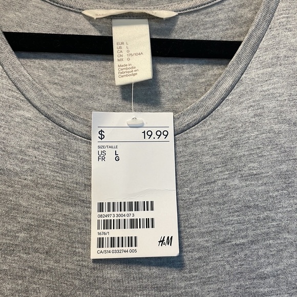 H&M grey maxi dress. Size large US - Picture 4 of 5